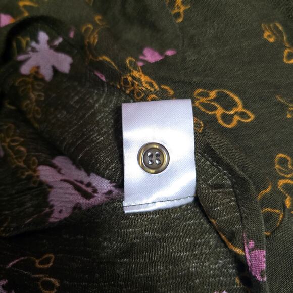 NWOT Stitchfix Monday Fun Green Floral Blouse 2X - Picture 3 of 5